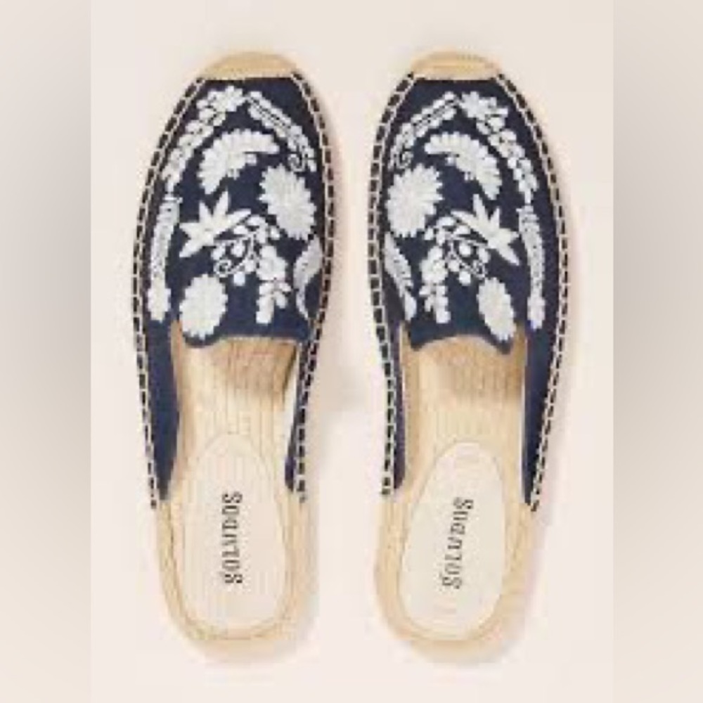 Soludos Ibiza Embroidered Mules Size 7